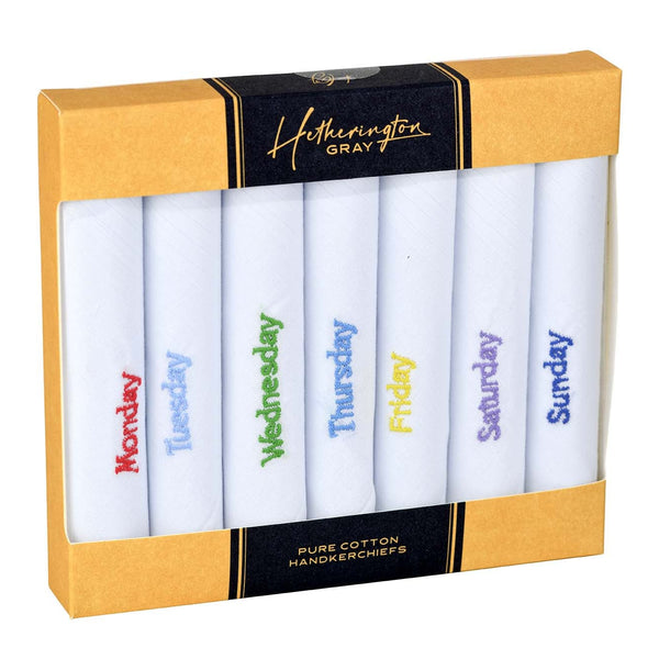 Mens 7 Days Of The Week Handkerchief Set