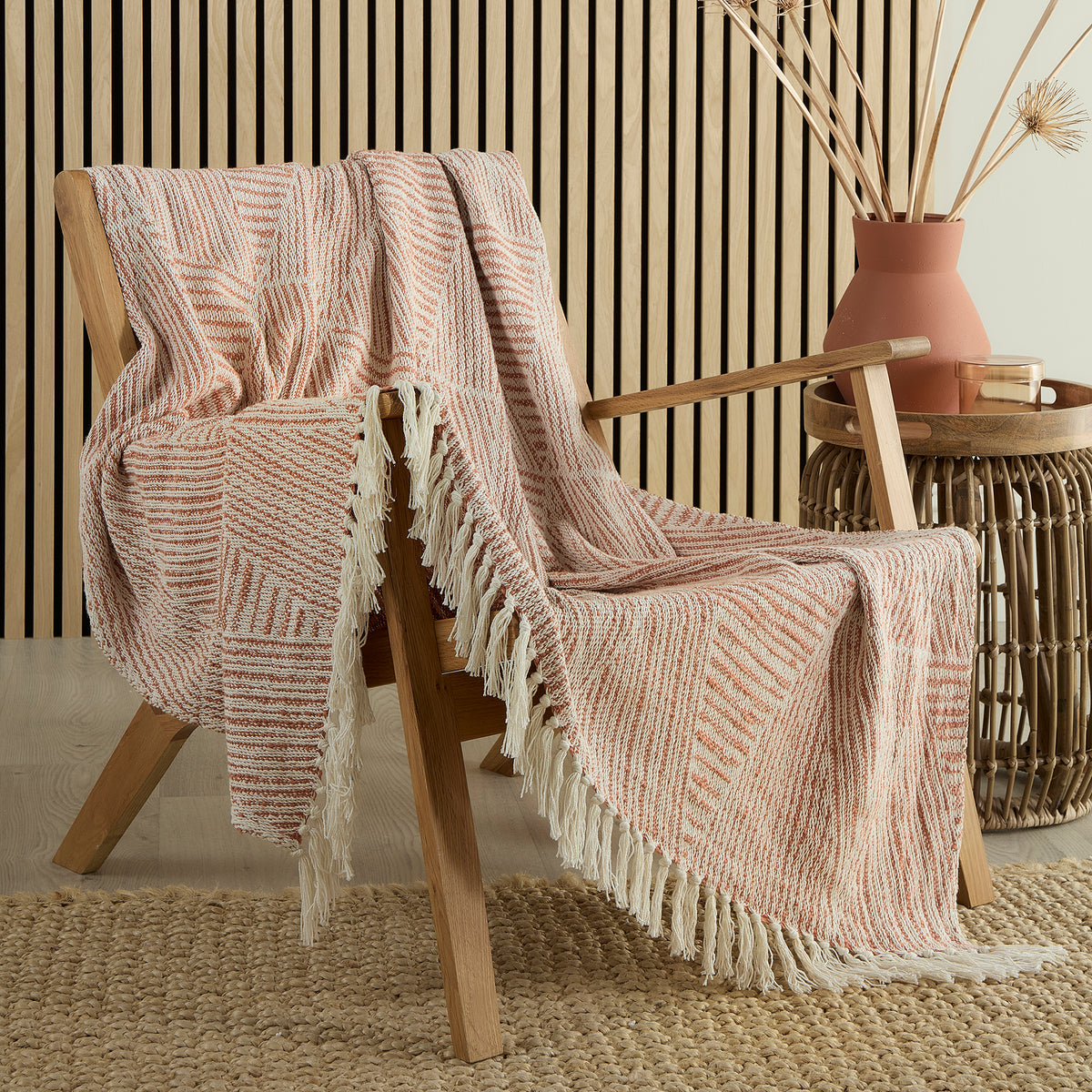 Appletree Myan Throw - Terracotta