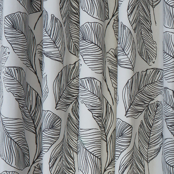Fusion Matteo Eyelet Curtains - Black - Williamsons Factory Shop