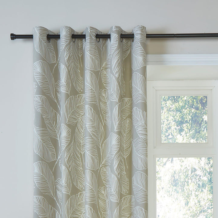 Fusion Matteo Eyelet Curtains - Natural - Williamsons Factory Shop
