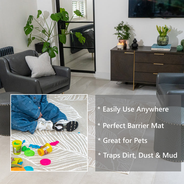 Fusion Matteo Washable Rug - Natural - Williamsons Factory Shop