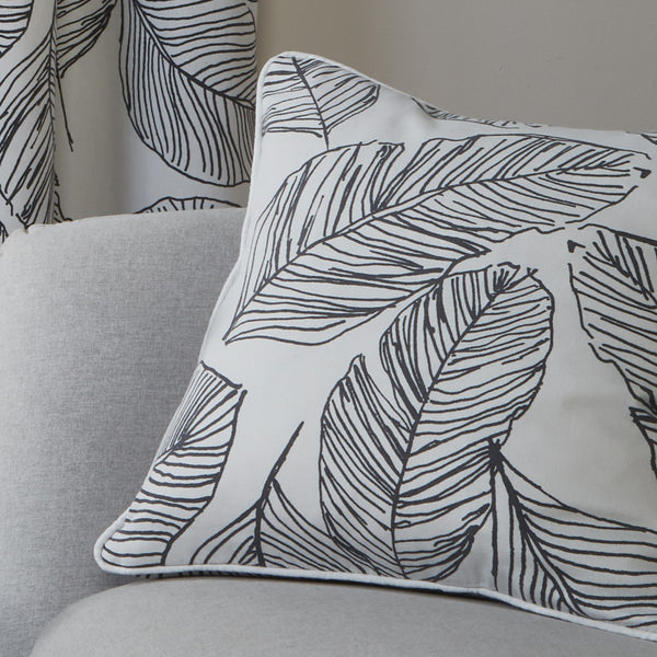 Fusion Matteo Cushion - Black - Williamsons Factory Shop