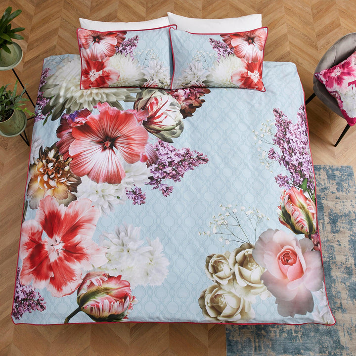 Laurence Llewelyn-Bowen Mayfair Lady Duvet Cover Set - Blue - Williamsons Factory Shop