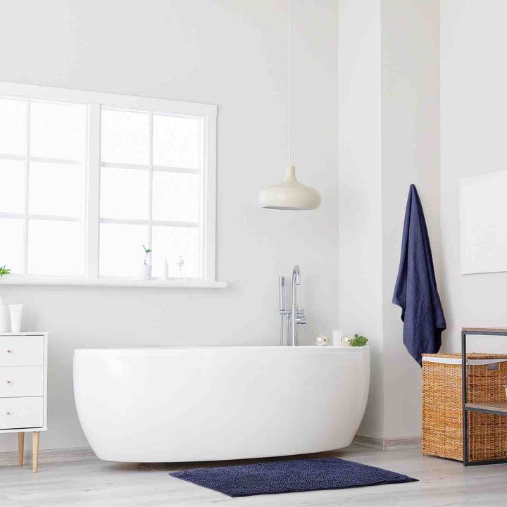 Noodle Bath Mat - Navy - Williamsons Factory Shop