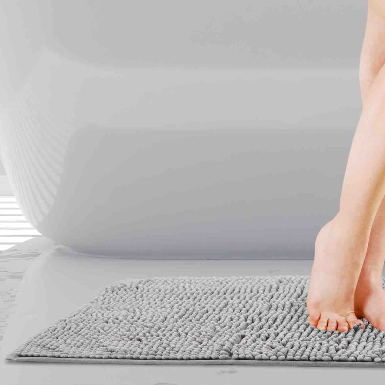 Noodle Bath Mat - Silver