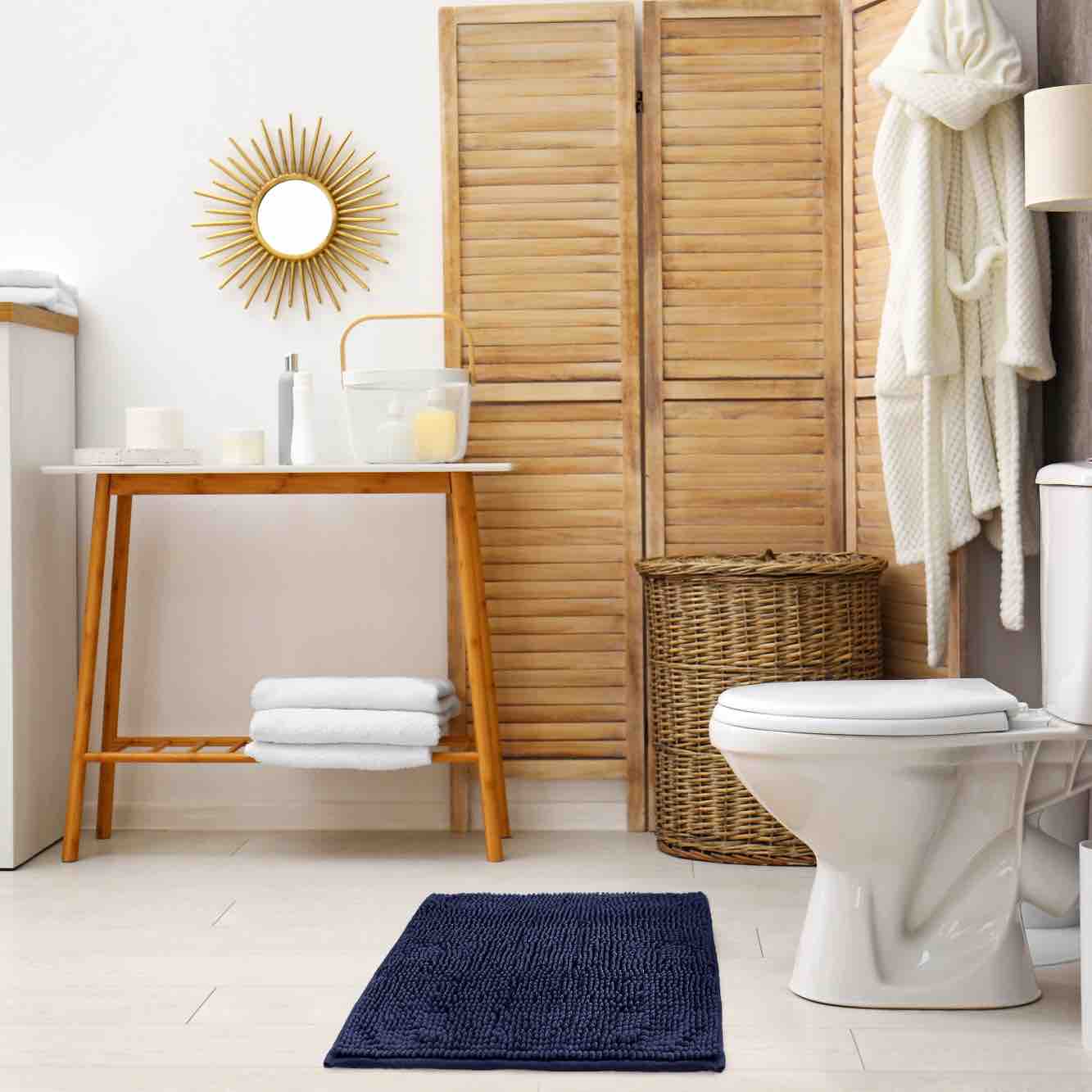 Noodle Bath Mat - Navy