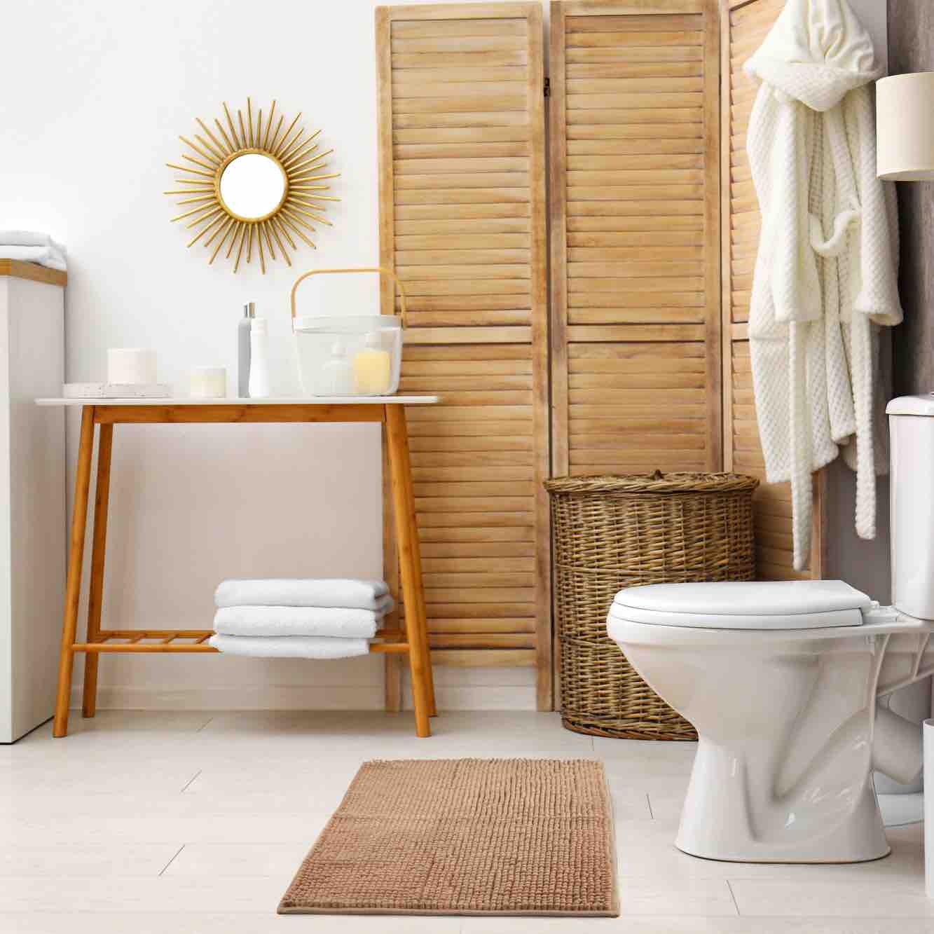 Noodle Bath Mat - Walnut