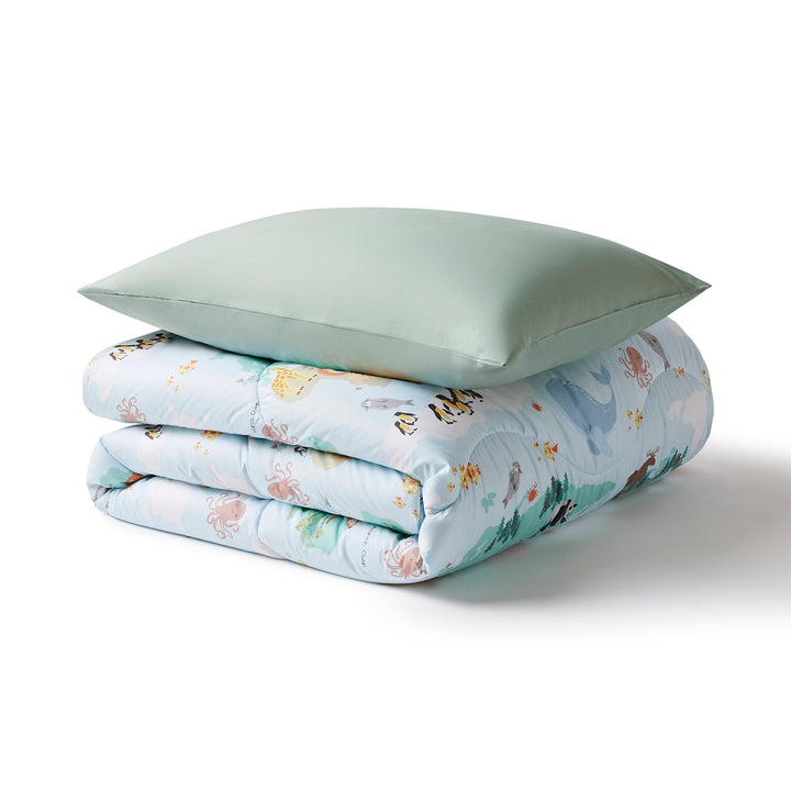 Night Lark Kids® Coverless Duvet Set - Animal Atlas - Williamsons Factory Shop
