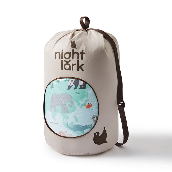 Night Lark Kids® Coverless Duvet Set - Animal Atlas - Williamsons Factory Shop