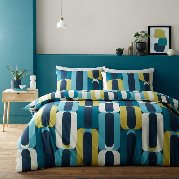 Fusion Orea Duvet Cover Set - Blue - Williamsons Factory Shop