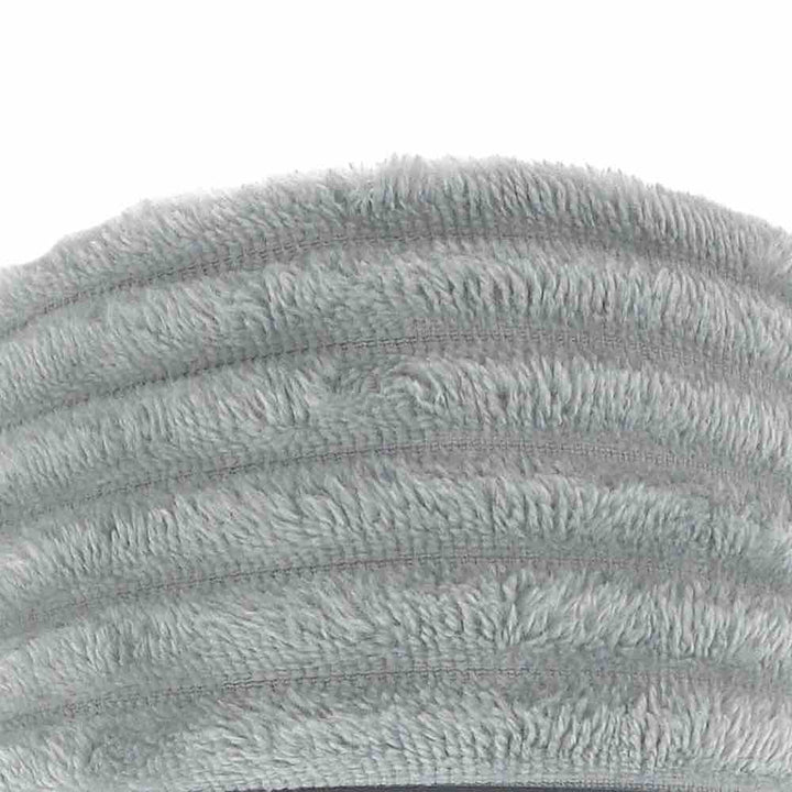 Ribbed Coral Fleece Throw - Natural - Williamsons Factory Shop