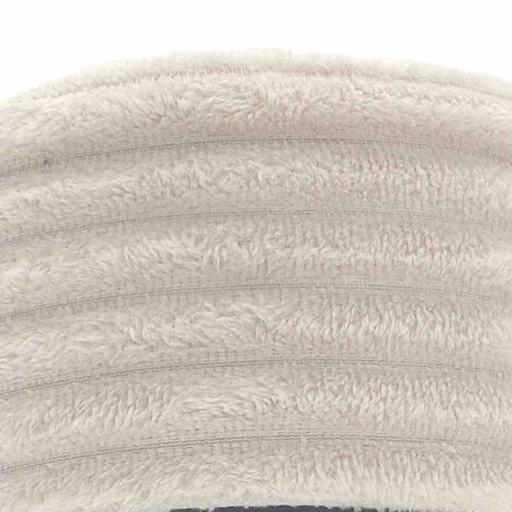 Ribbed Coral Fleece Throw - Natural