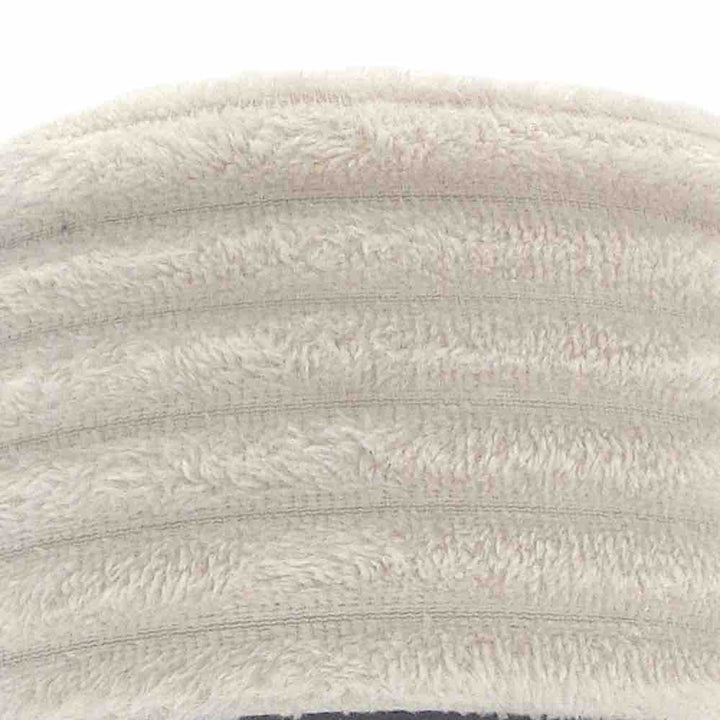 Ribbed Coral Fleece Throw - Natural - Williamsons Factory Shop