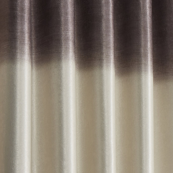 Fusion Ombre Strata Eyelet Curtains - Chocolate - Williamsons Factory Shop