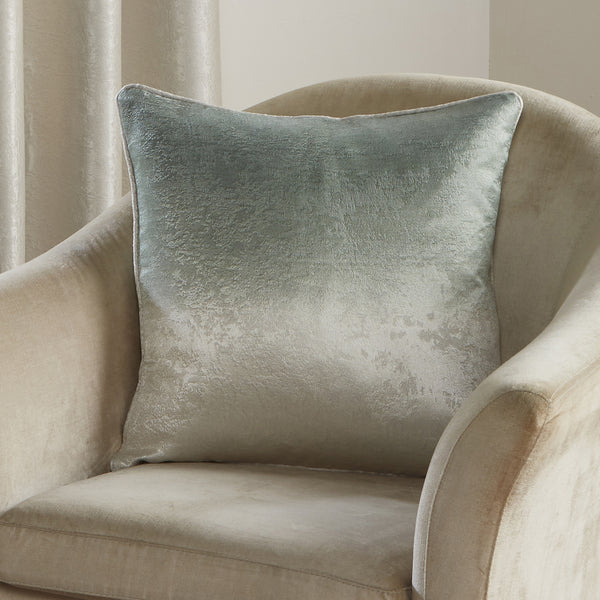 Fusion Ombre Strata Cushion - Green - Williamsons Factory Shop