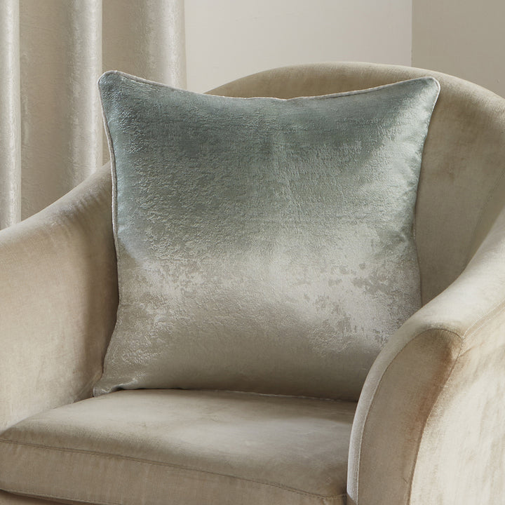 Fusion Ombre Strata Cushion - Green - Williamsons Factory Shop