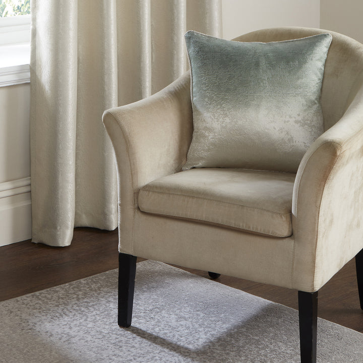 Fusion Ombre Strata Cushion - Green - Williamsons Factory Shop