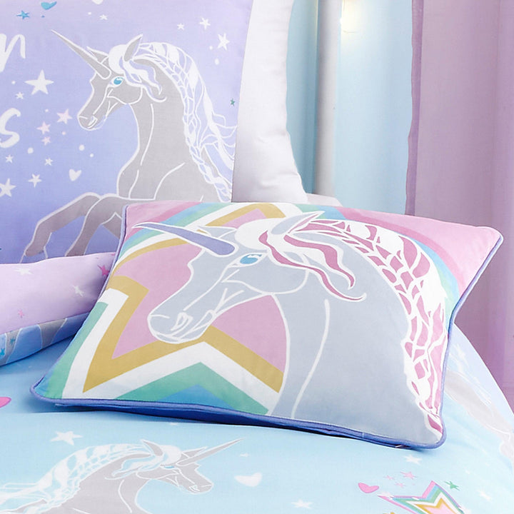 Bedlam Ombre Unicorn Duvet Cover Set - Lilac - Williamsons Factory Shop