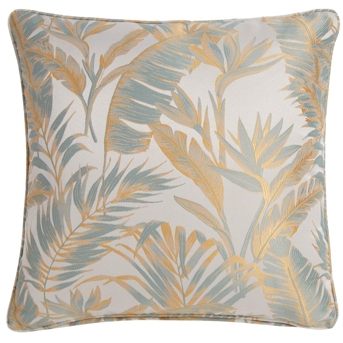 Laurence Llewelyn-Bowen Paradise Palm Cushion - Duck Egg
