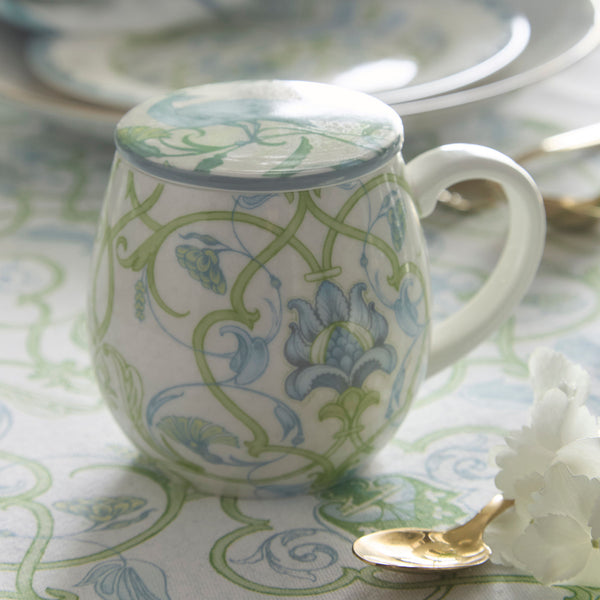 Laurence Llewelyn-Bowen Palm Court Porcelain Mug With Lid - Multi