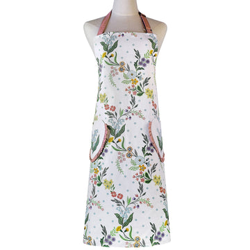 Petals & Prose Cotton Apron - Pink