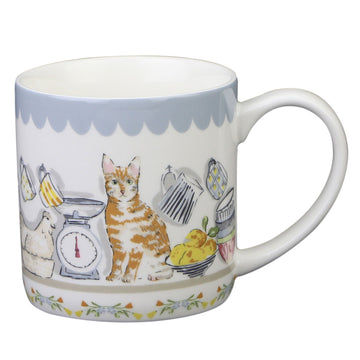 Mug en porcelaine fine Pantry Cats - Multicolore