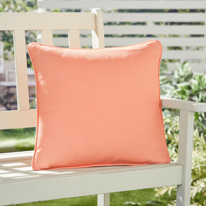 Fusion Plain Dye Cushion - Orange - Williamsons Factory Shop