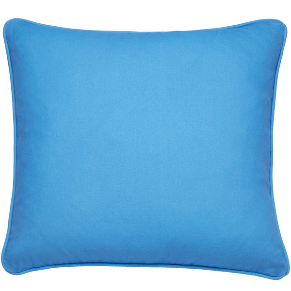 Fusion Plain Dye Cushion - Blue - Williamsons Factory Shop