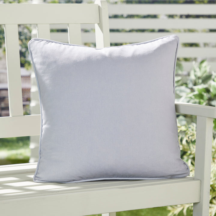 Fusion Plain Dye Cushion - Silver - Williamsons Factory Shop