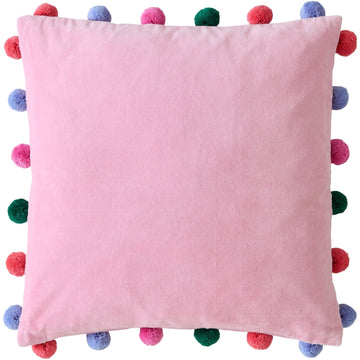Bluebellgray Pom Pom Cushion - Sweet Rose