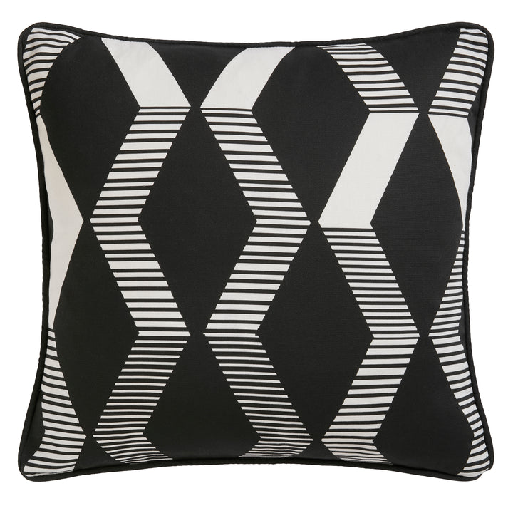 Fusion Rico Cushion - Black - Williamsons Factory Shop