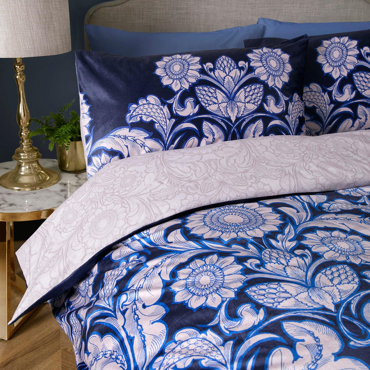 Laurence Llewelyn-Bowen Romilly Duvet Cover Set - Blue - Williamsons Factory Shop