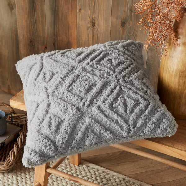 Fusion Snug Romo Cushion - Grey - Williamsons Factory Shop