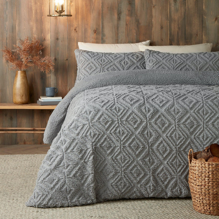 Fusion Snug Romo Duvet Cover Set - Grey - Williamsons Factory Shop