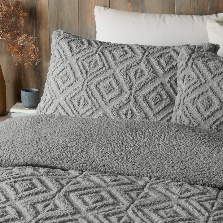 Fusion Snug Romo Duvet Cover Set - Grey - Williamsons Factory Shop