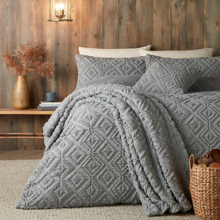Fusion Snug Romo Duvet Cover Set - Grey - Williamsons Factory Shop