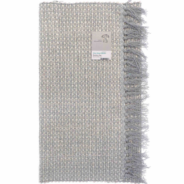 Bamboo Style Recycled Rug - Grey