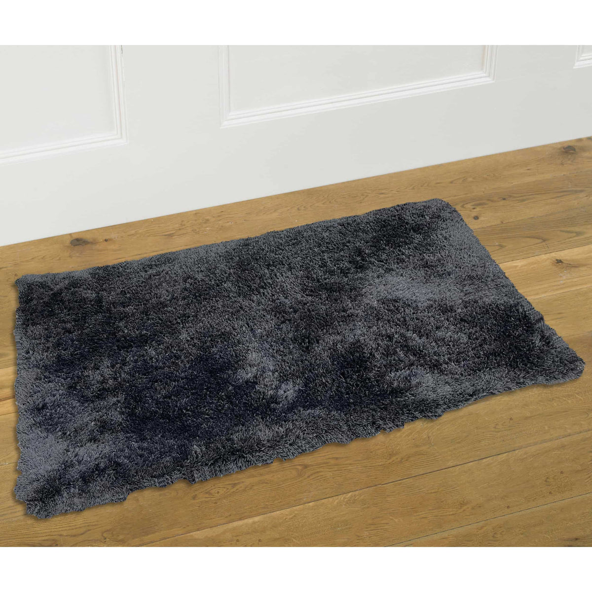 Country Club Teddy Bear Rug - Charcoal