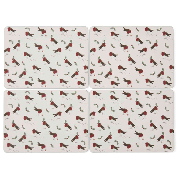 Robins Retreat Christmas Set of 4 Placemats