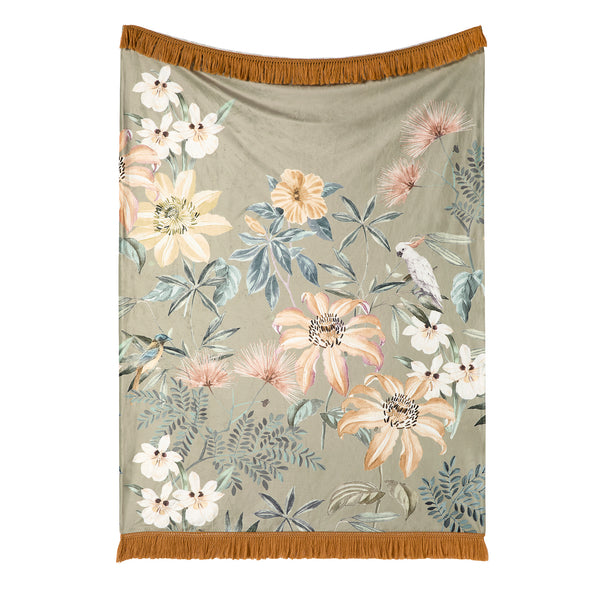 Soiree Sagara Throw - Green - Williamsons Factory Shop