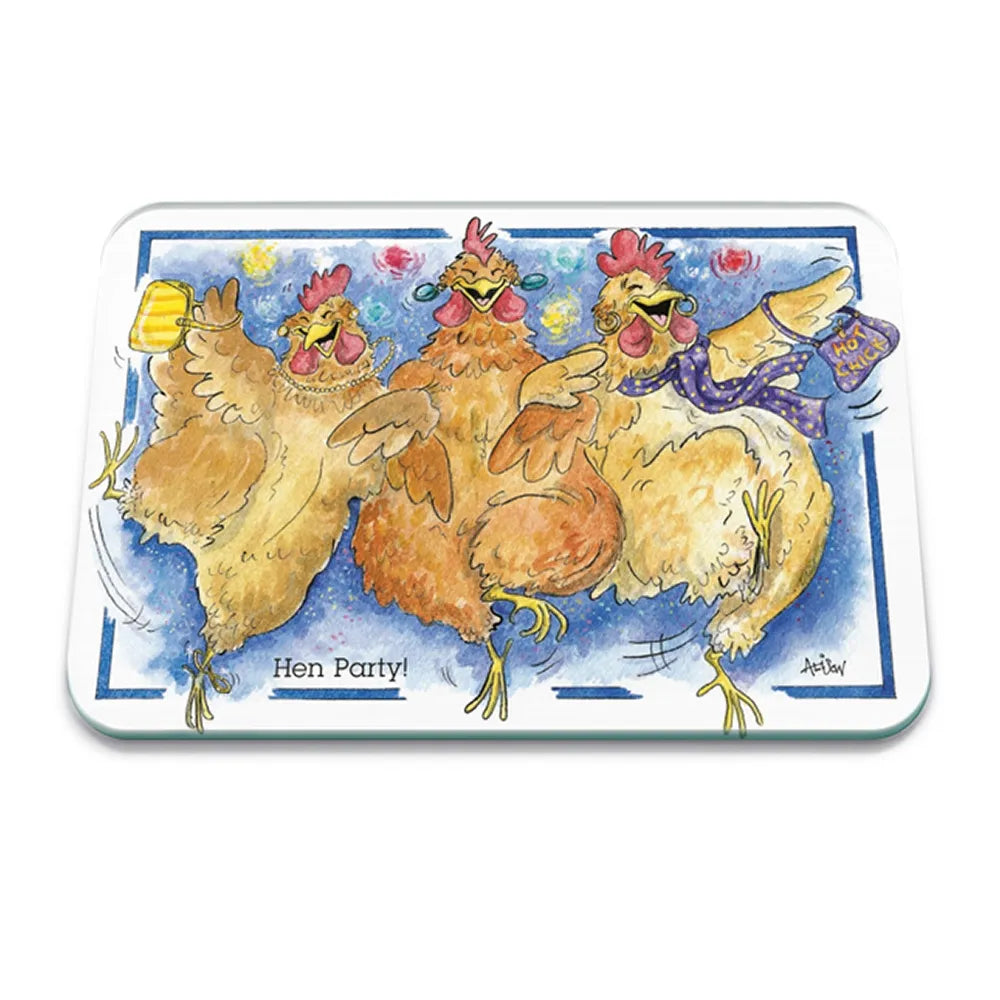 Hen Party Glass Worktop Protector - Williamsons Home