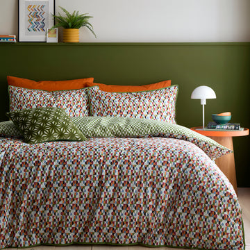 Star Geo Duvet Cover Set - Natural