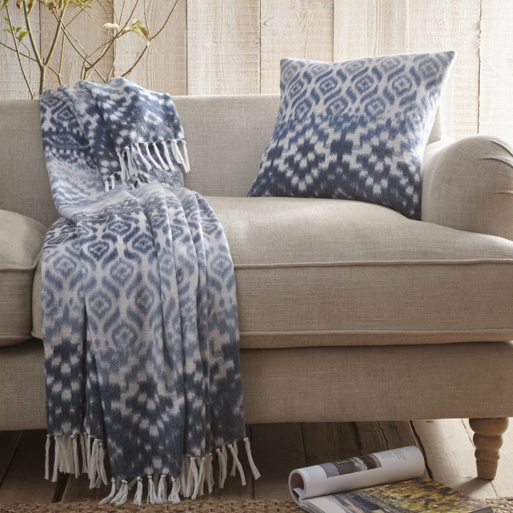 Appletree Hygge Sakari Throw - Blue - Williamsons Factory Shop