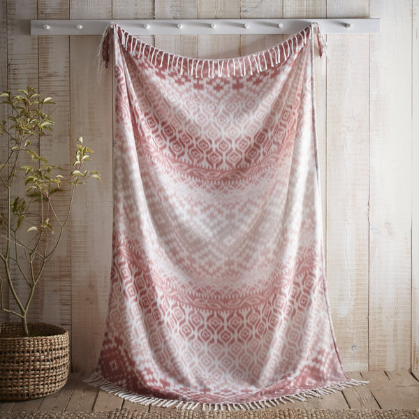 Appletree Hygge Sakari Throw - Terracotta - Williamsons Factory Shop