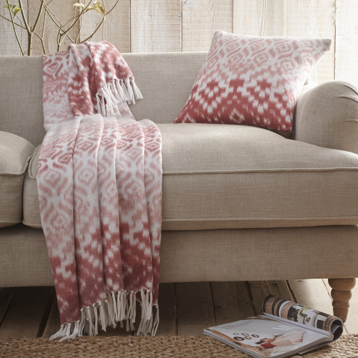Appletree Hygge Sakari Throw - Terracotta - Williamsons Factory Shop