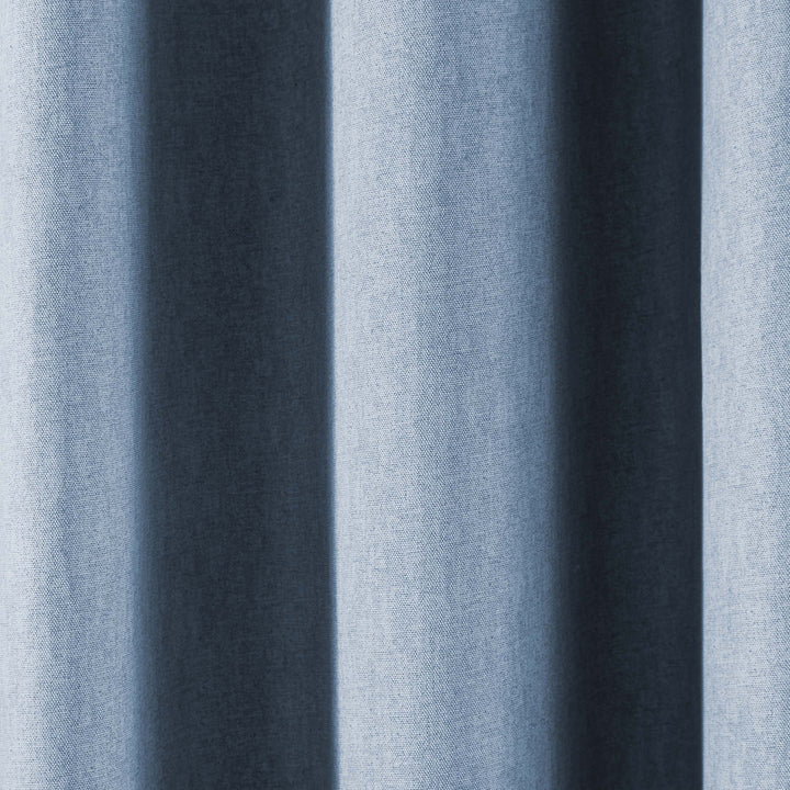 Fusion Sorbonne Eyelet Curtains - Blue - Williamsons Factory Shop