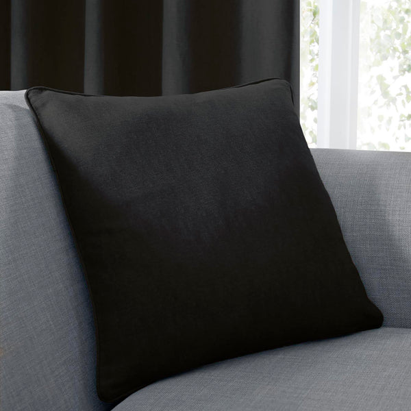 Fusion Sorbonne Cushion - Black - Williamsons Factory Shop