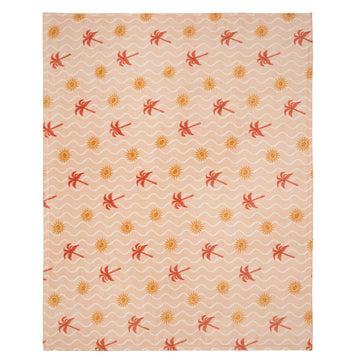 Fusion Soleil Throw - Coral/Camel