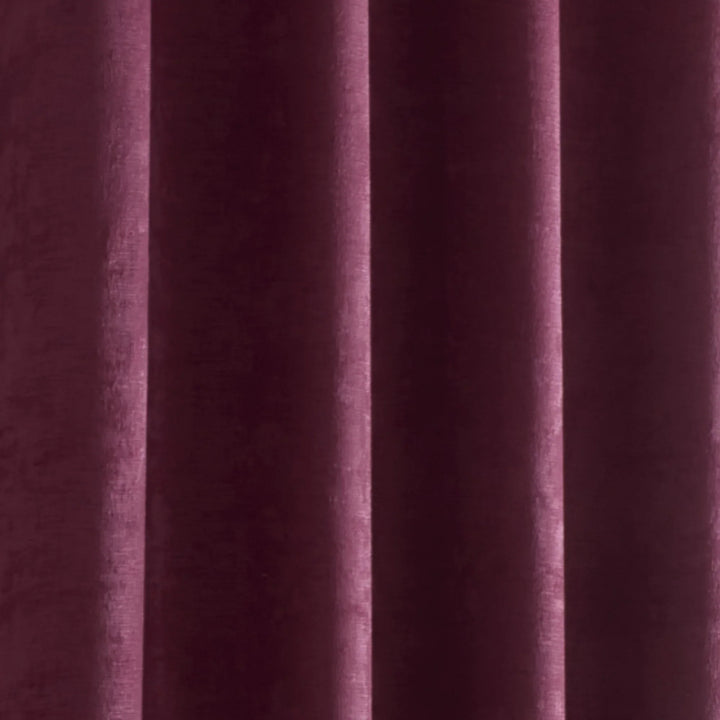 Fusion Strata Eyelet - Panel Door Curtain - Wine - Williamsons Factory Shop