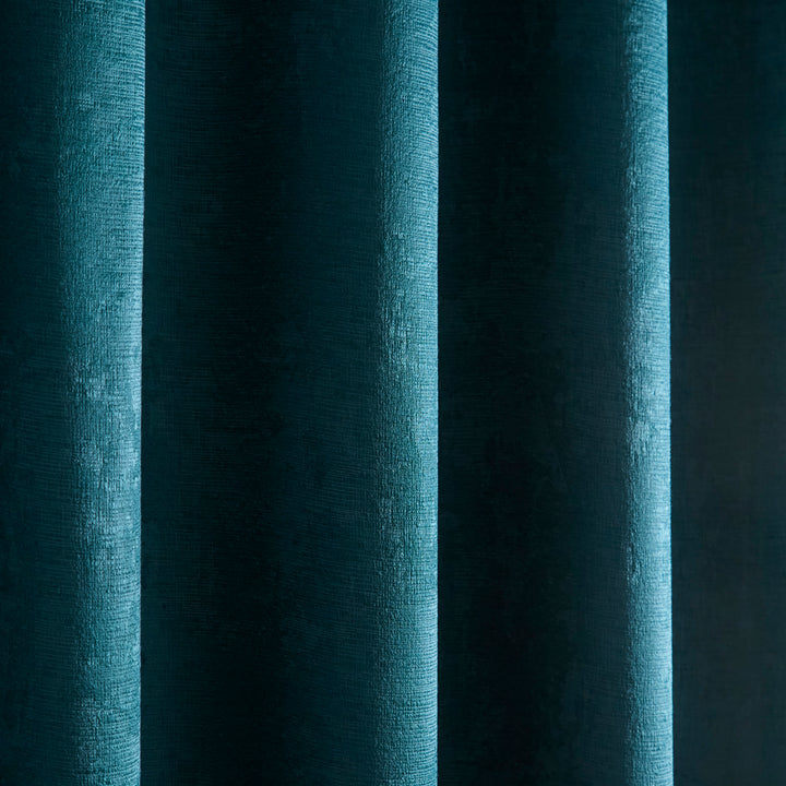 Fusion Strata Eyelet Curtains - Forest Green - Williamsons Factory Shop